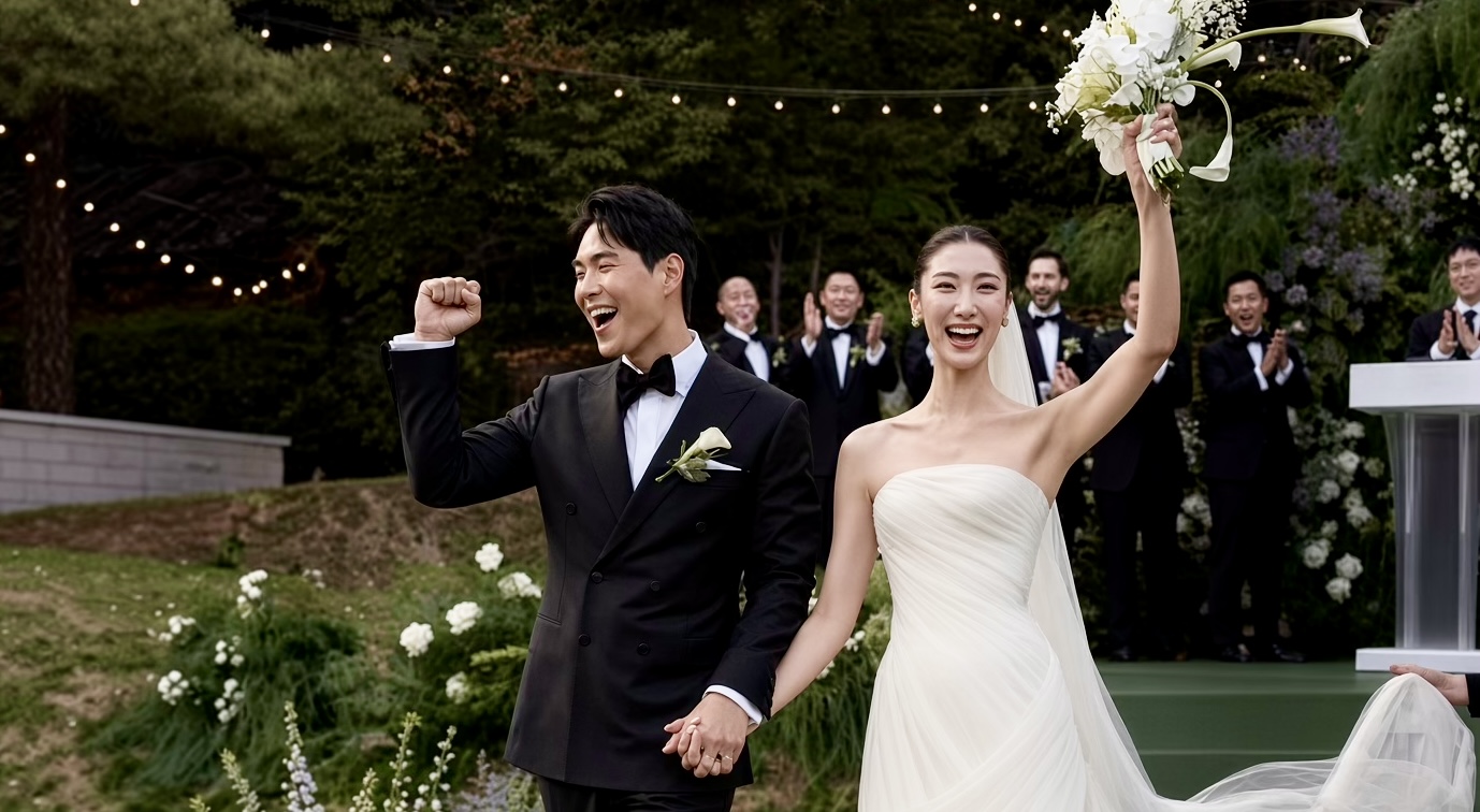 EJAE e Sam Kim oficializam casamento após história de amor que começou na música
