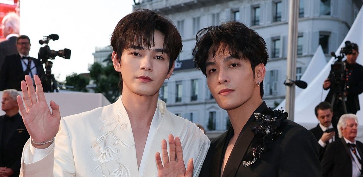 He Changxi e He Yanzhao fazem história como primeiro casal BL chinês no tapete vermelho de Cannes