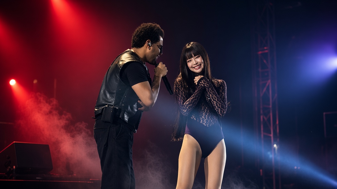 Jennie (BLACKPINK) faz participação surpresa no show do The Weeknd na Coreia do Sul