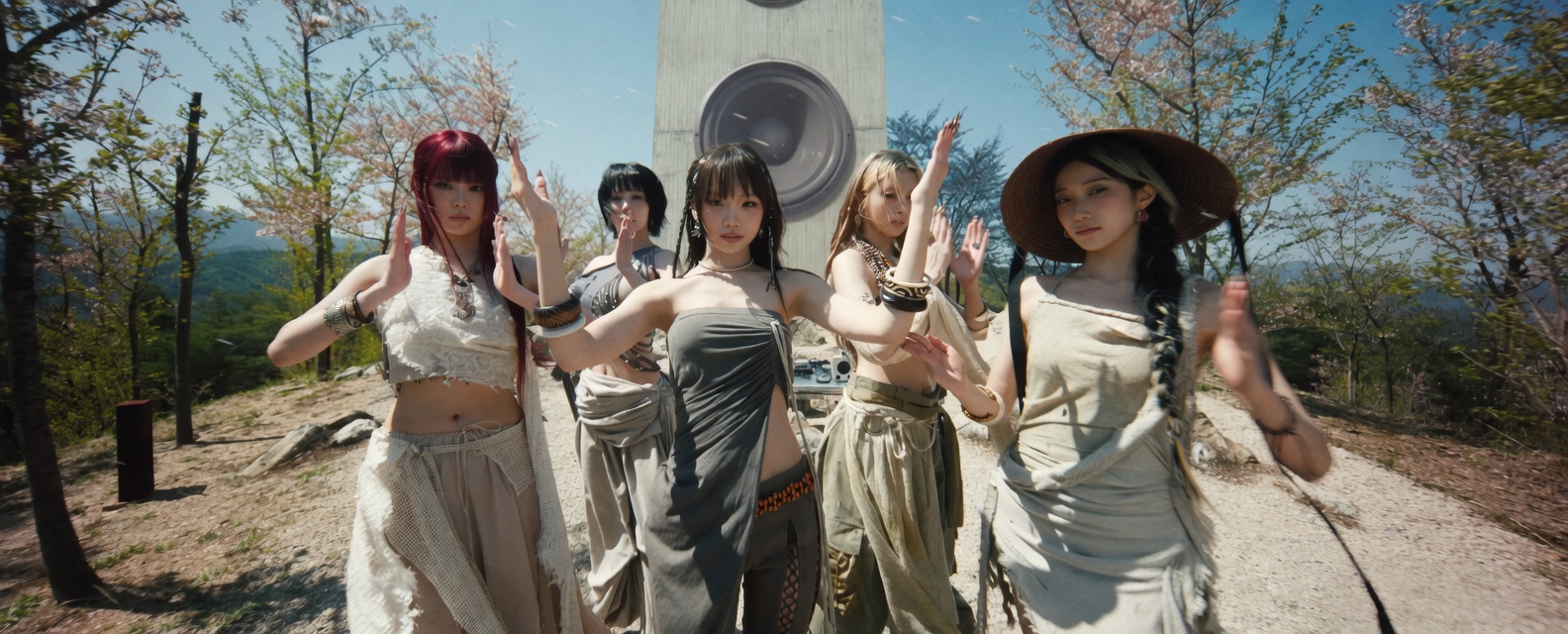 LE SSERAFIM acaba de divulgar o segundo teaser para o videoclipe da faixa "BOOMPALA".